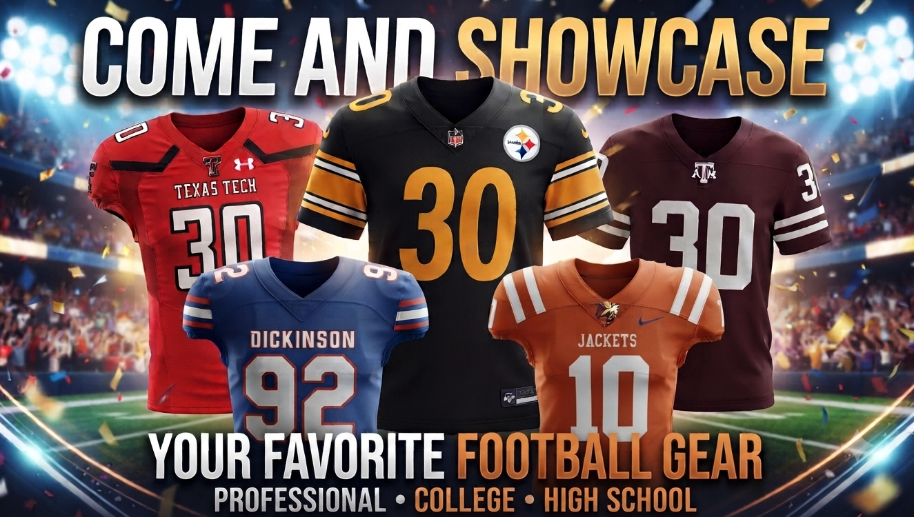 Come and Showcase Your Favorite Football Gear